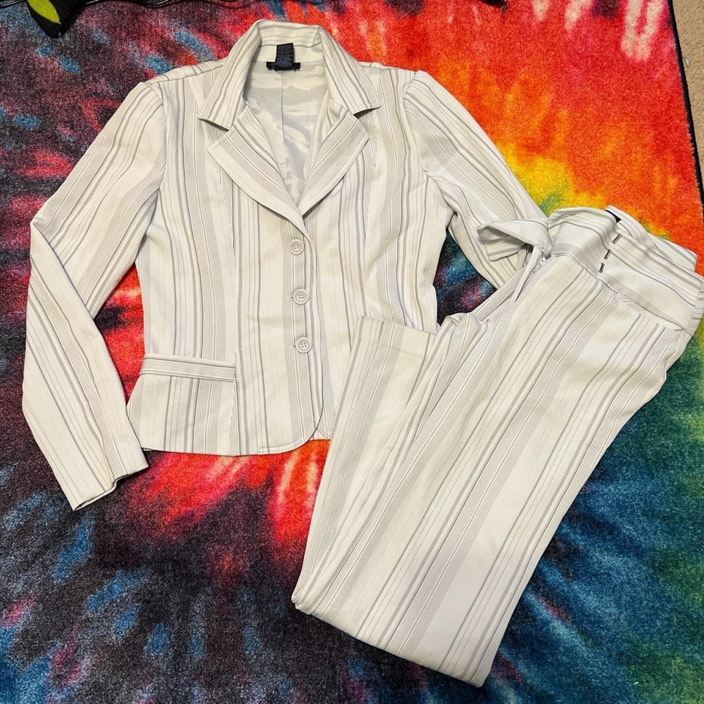 Y2K 00s Star City Business Fab 2 pc Suit "Samantha" Size M Blazer Size 3 Pants